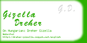 gizella dreher business card